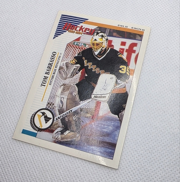 1993-94 Panini Hockey Tom Barrasso Pittsburgh Penguins #88 Sticker - Picture 2 of 3